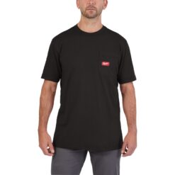 ARBEITS-T-SHIRT KURZÄRMLIG SCHWARZ