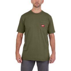 ARBEITS-T-SHIRT KURZÄRMLIG GRÜN